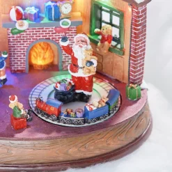 Gifi Scène d'intérieur lumineuse musicale et animée 10 LED^ Décoration Extérieure De Noël