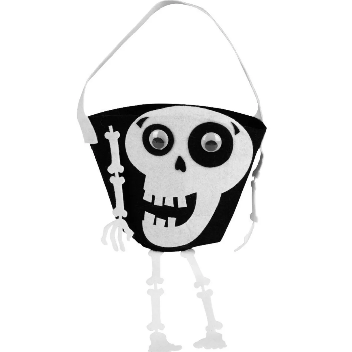 Clearance Gifi Seau à bonbons en feutrine Halloween orange noir violet ou vert