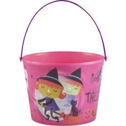 Online Gifi Seau à bonbons Halloween avec effet d'optique rose