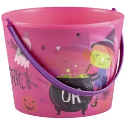 Online Gifi Seau à bonbons Halloween avec effet d'optique rose