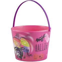 Online Gifi Seau à bonbons Halloween avec effet d'optique rose