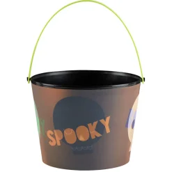 Clearance Gifi Seau à bonbons Halloween avec effet d'optique multicolore