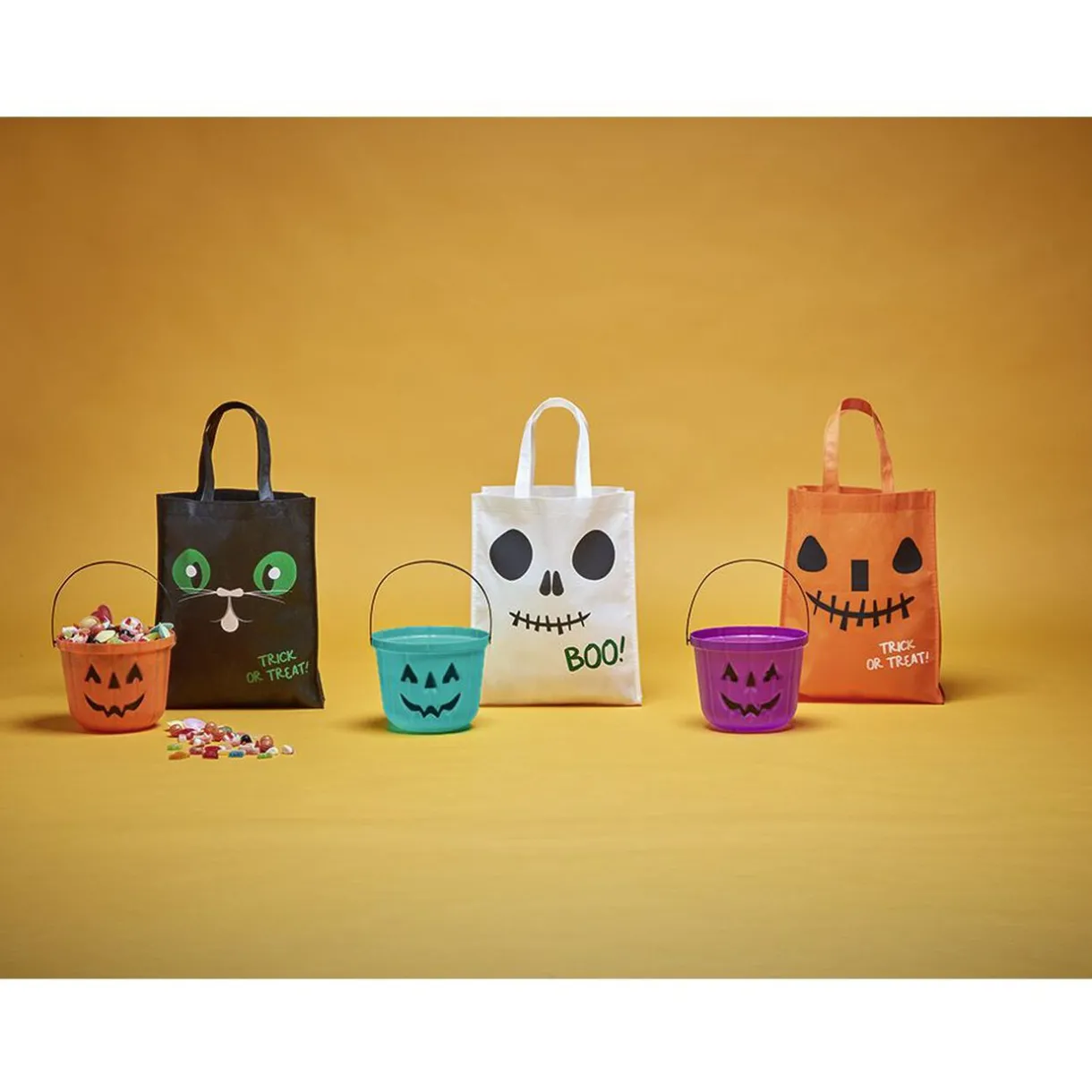 Clearance Gifi Seau à bonbons Halloween design citrouille