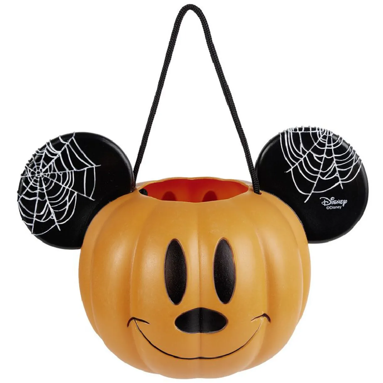 New Gifi Seau à bonbons Halloween Disney Mickey orange et noir 26x18xH16cm