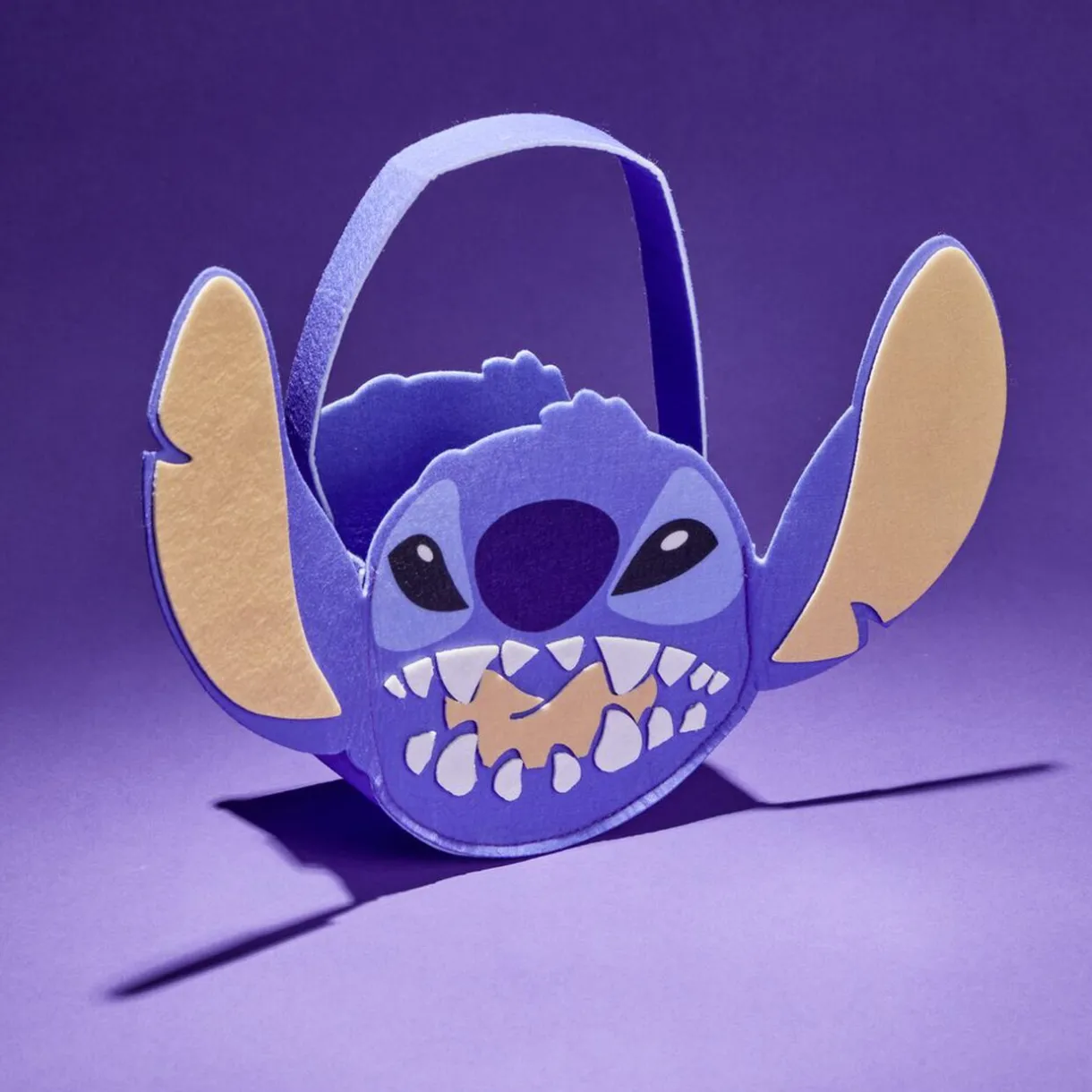 Discount Gifi Seau à bonbons Halloween Disney Stitch bleu