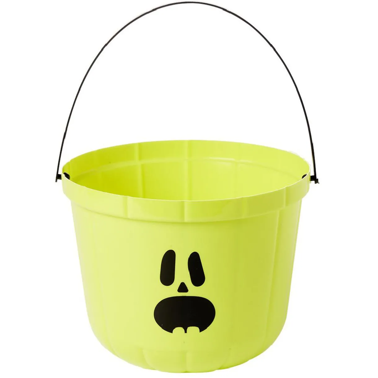 Best Gifi Seau à bonbons Halloween imprimé citrouille blanc et noir