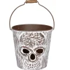 Outlet Gifi Seau tête de mort Halloween avec anse
