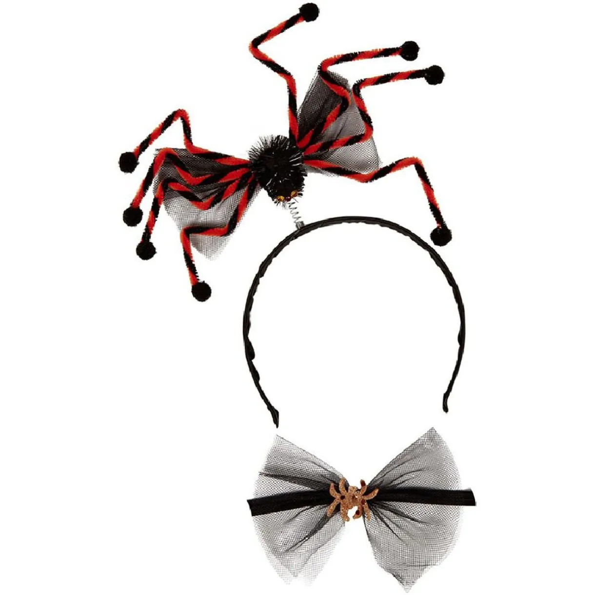 Best Gifi Serre tête adulte Halloween araignée géante et tour de cou