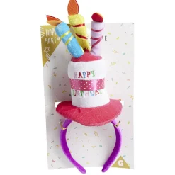 Best Gifi Serre-tête anniversaire chapeau Happy Birthday multicolore