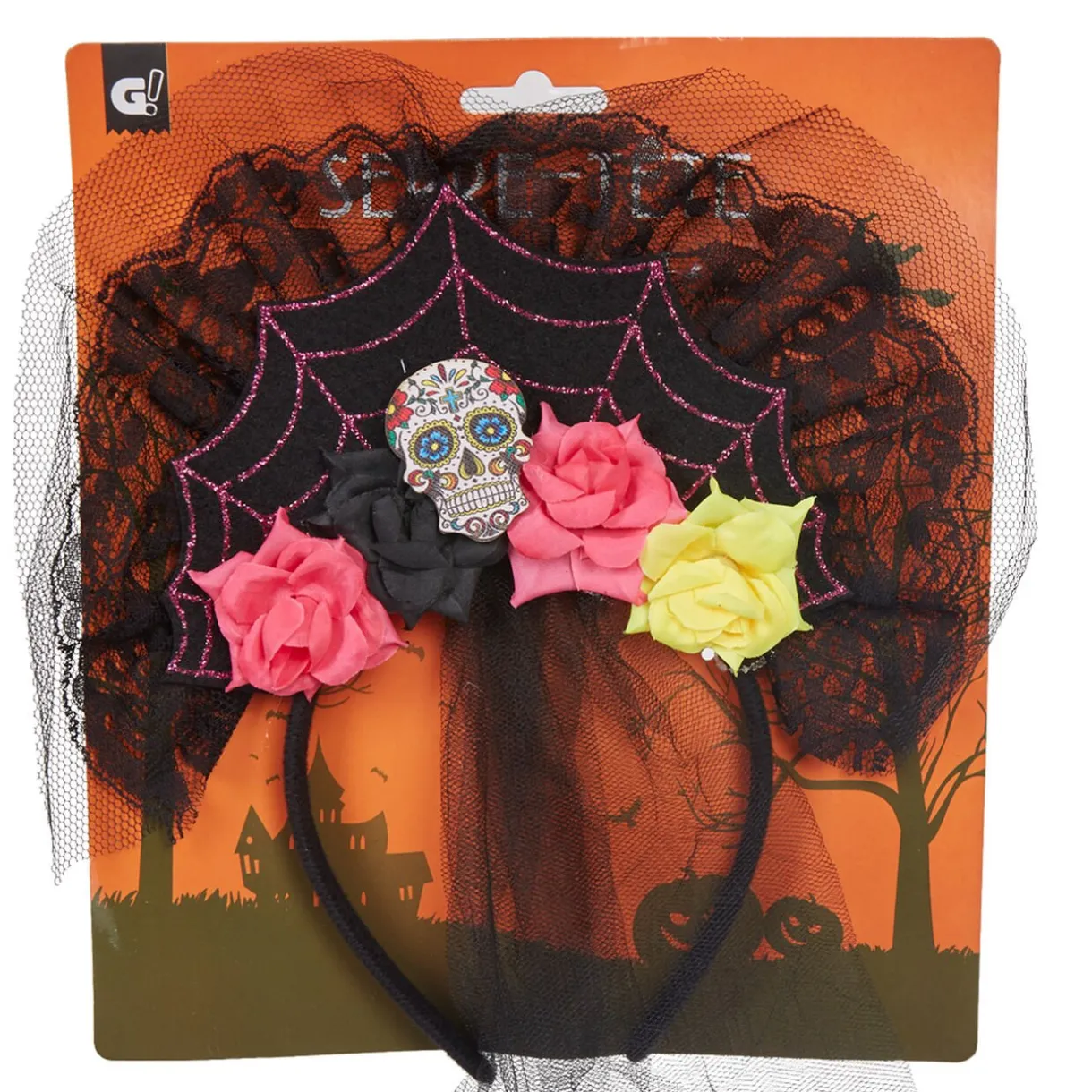 Sale Gifi Serre-tête calavera fleuri day of the dead
