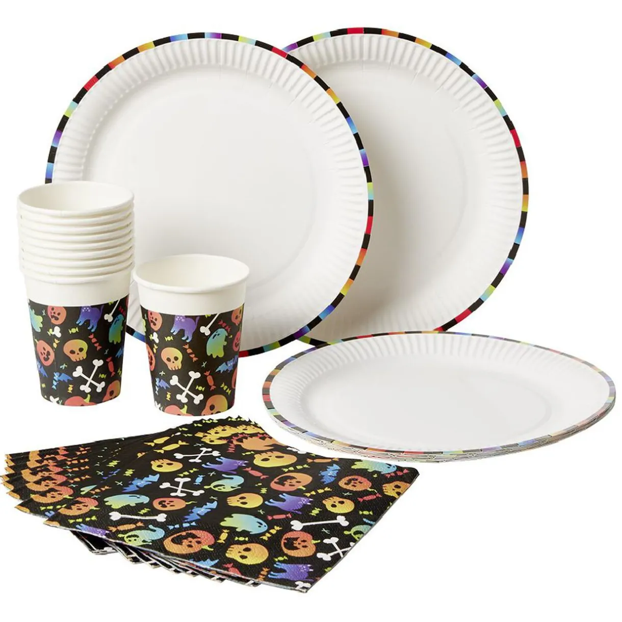 Outlet Gifi Service de table jetable Halloween 10 personnes