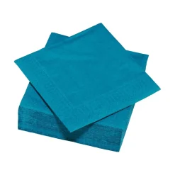 Best Gifi Serviette carré unie bleu canard 2 plis en papier x50