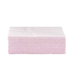 Outlet Gifi Serviette carré unie rose pâle 2 plis en papier x50