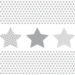 Outlet Gifi Serviette de Noël en papier blanc motif étoiles argenté x 20