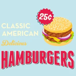 Best Gifi Serviette en papier 3 plis motif hamburger x20