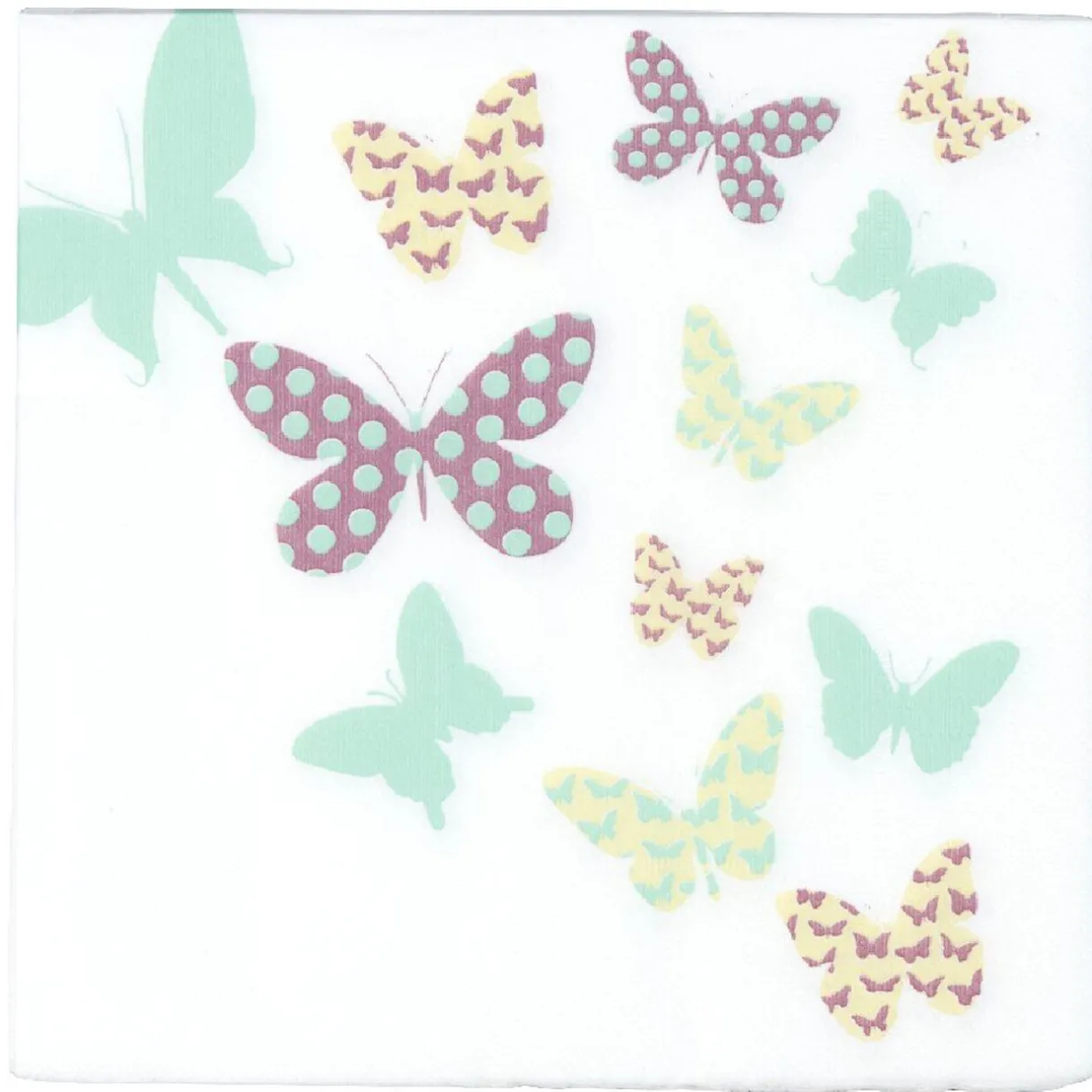 Best Gifi Serviette en papier design papillons x20