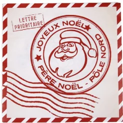 Best Gifi Serviette en papier design lettre père noël x20