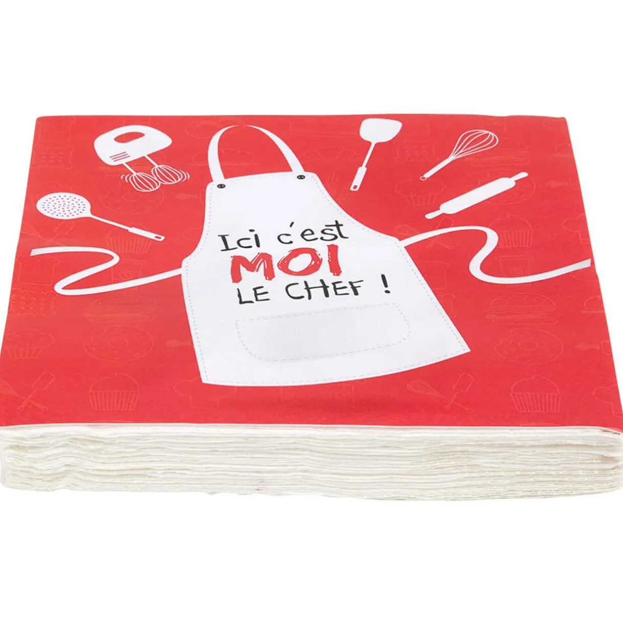Best Gifi Serviette en papier design le chef x20