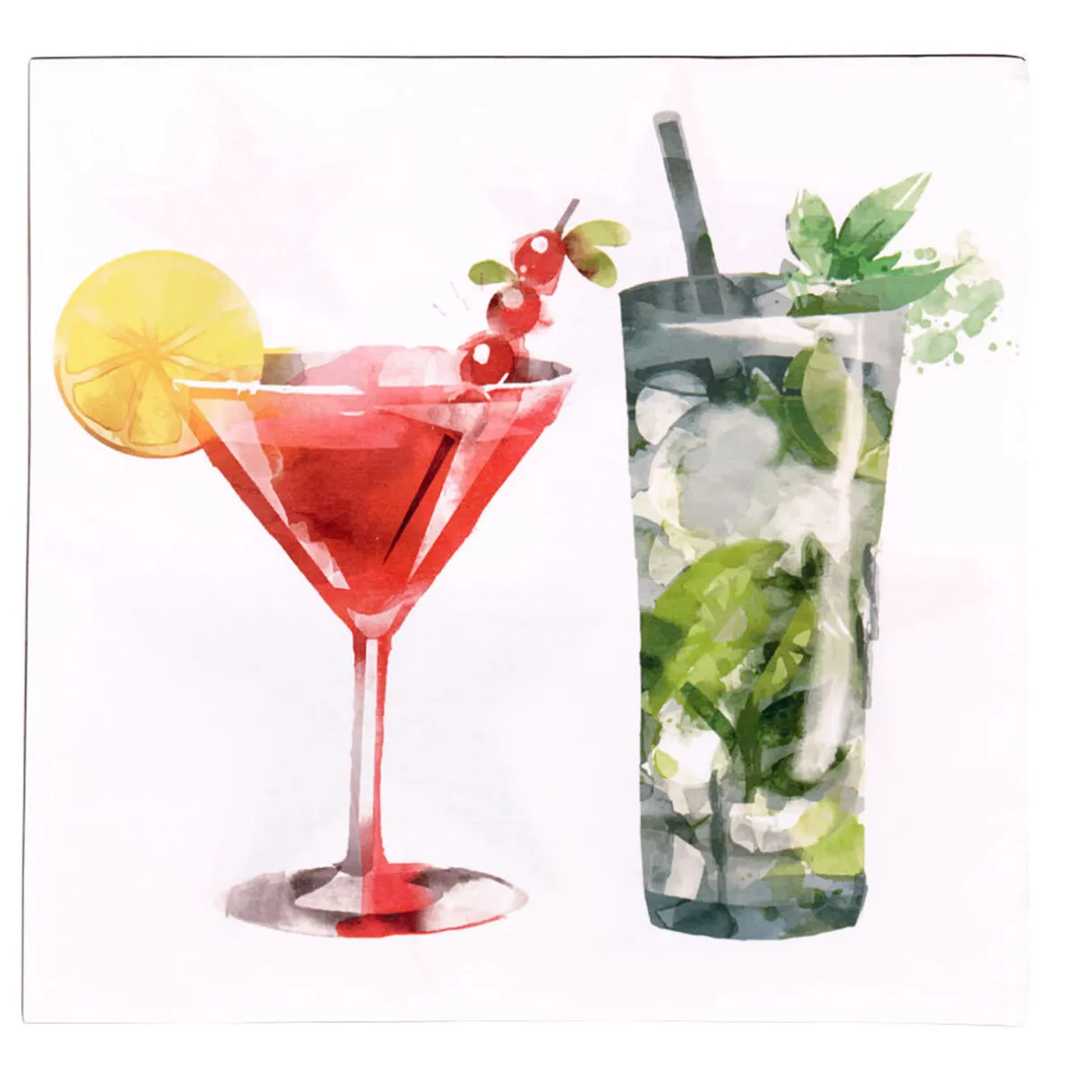 Sale Gifi Serviette en papier motifs cocktails x20