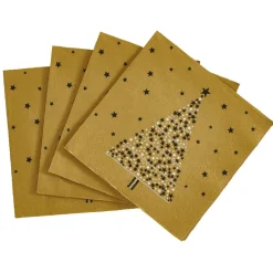 Sale Gifi Serviette en papier motif sapin de Noël Doré x20