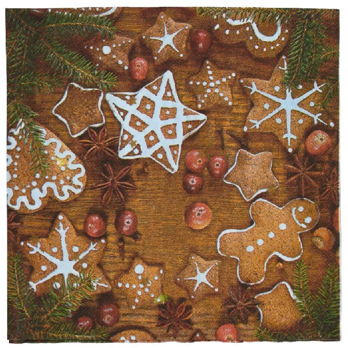 Sale Gifi Serviette en papier motif biscuits de Noël x20