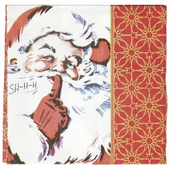 Sale Gifi Serviette en papier motif Père Noël x50