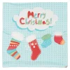 Best Gifi Serviette jetable design chaussettes de noël x20
