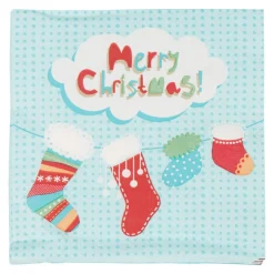 Best Gifi Serviette jetable design chaussettes de noël x20