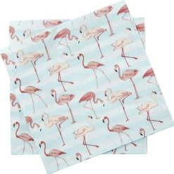 Best Gifi Serviette jetable design flamants rose x20