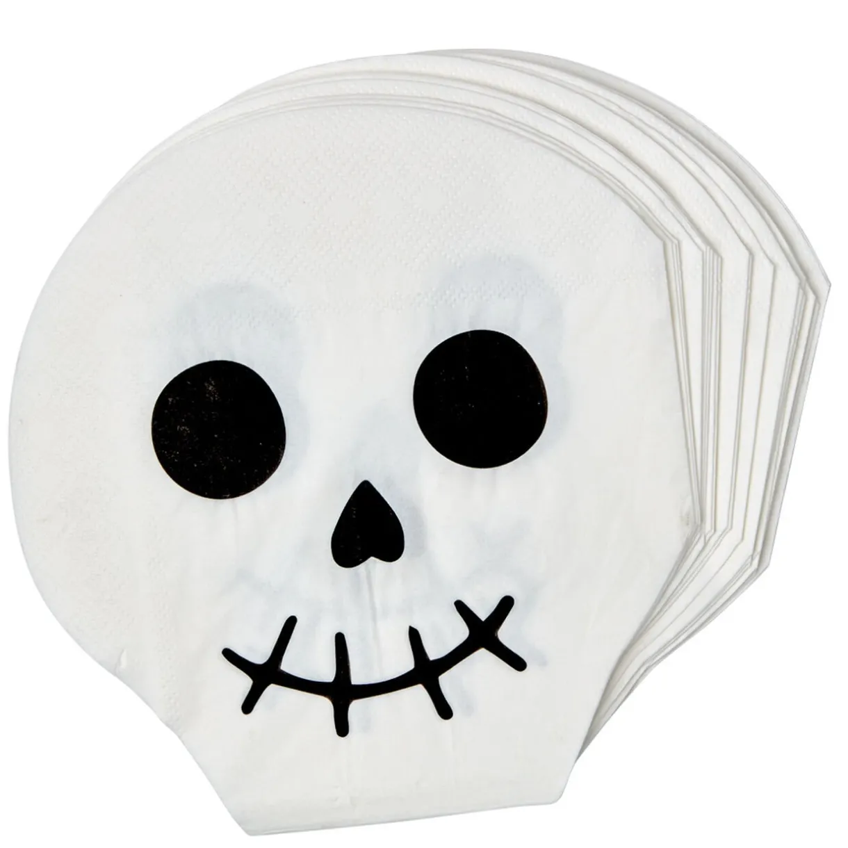 Sale Gifi Serviette jetable Halloween motif tête de mort x10