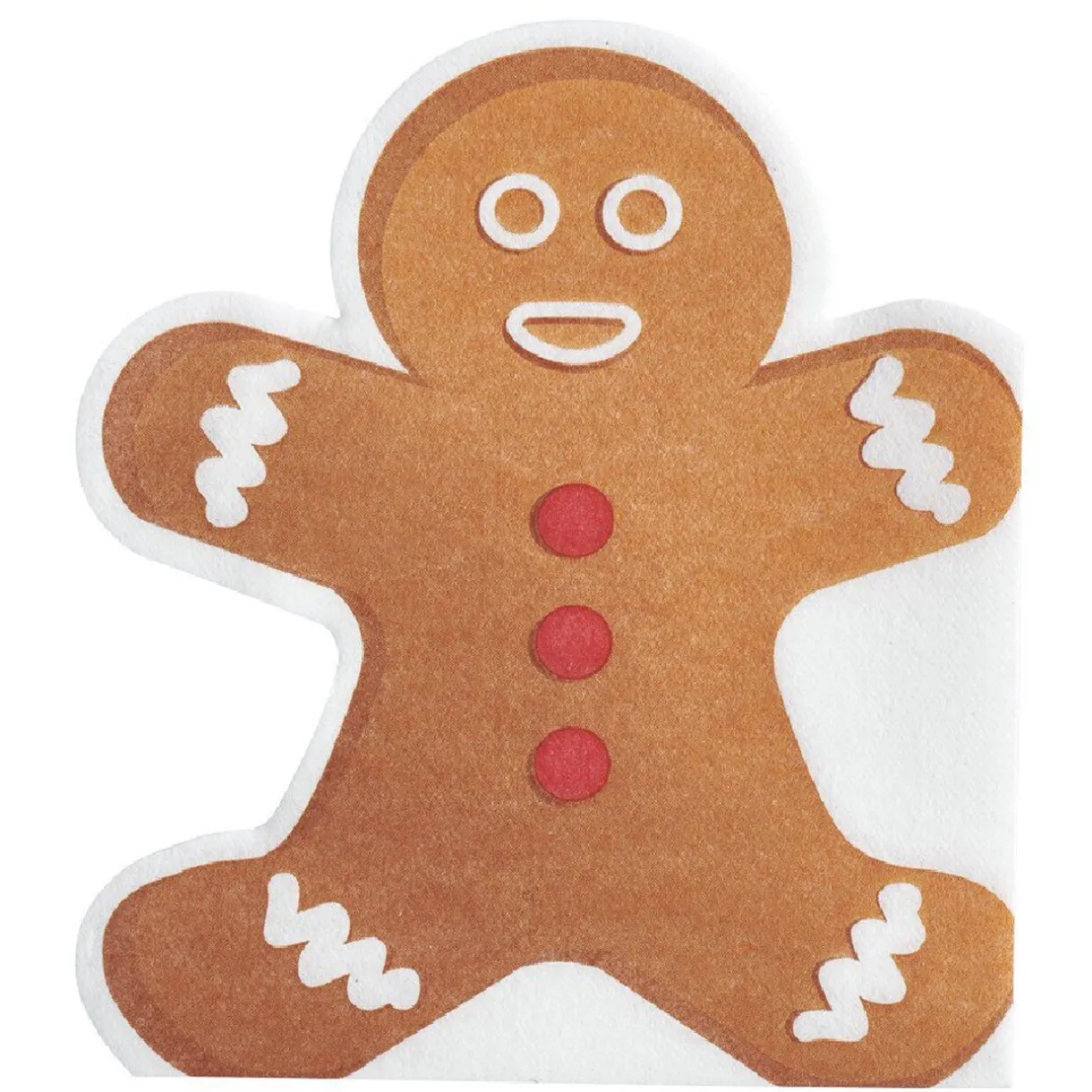 Outlet Gifi Serviette jetable motifs pain d’épices x12