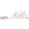 Best Gifi Serviette jetable pré pliée blanche étoiles rouges x12