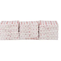 Sale Gifi Serviette jetable pré pliée blanche sapins rouges x12