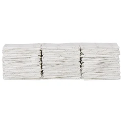 Sale Gifi Serviette jetable pré pliée blanche étoiles argentées x12