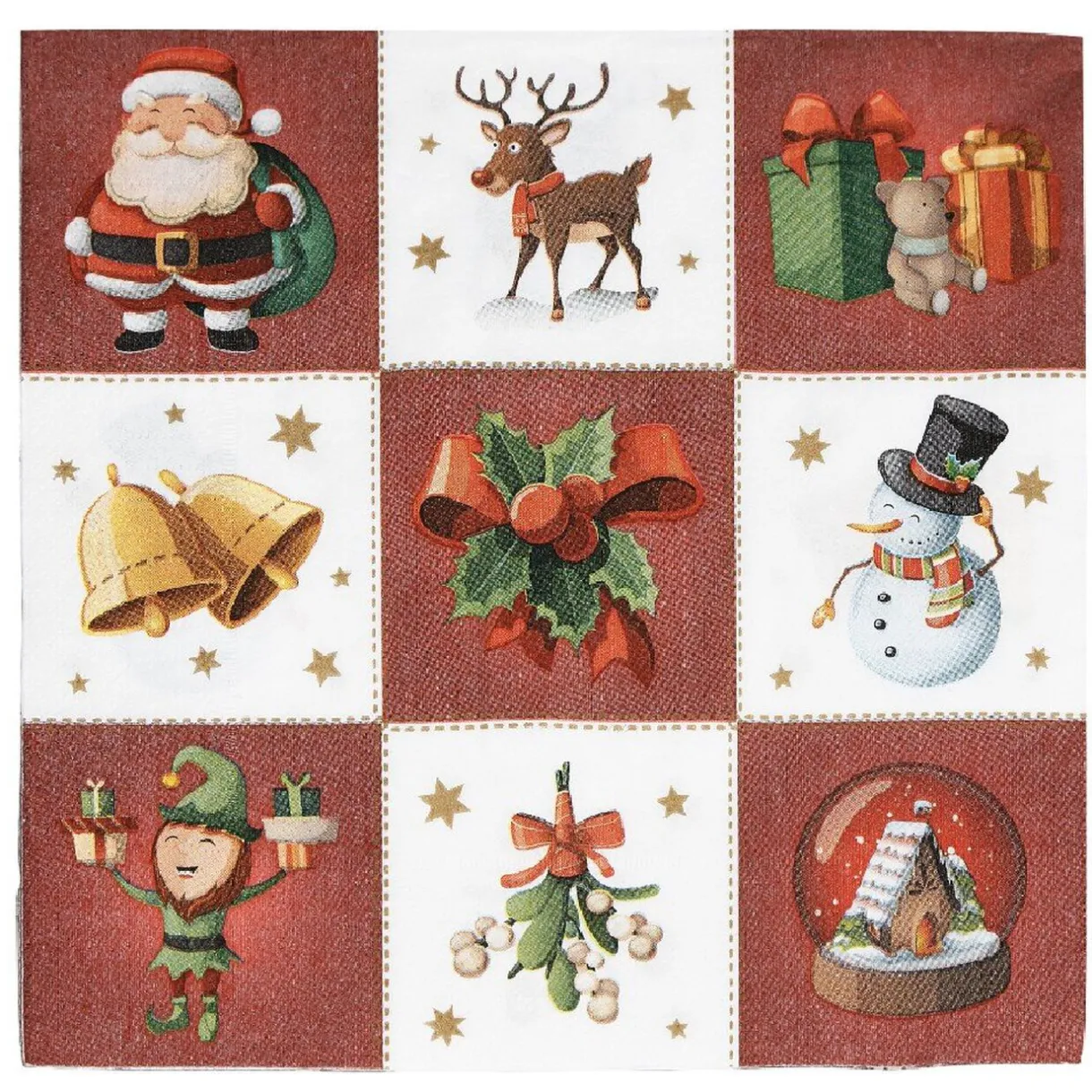 Outlet Gifi Serviette papier Noel x20