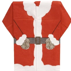 Outlet Gifi Serviette pré pliée Père Noël x10