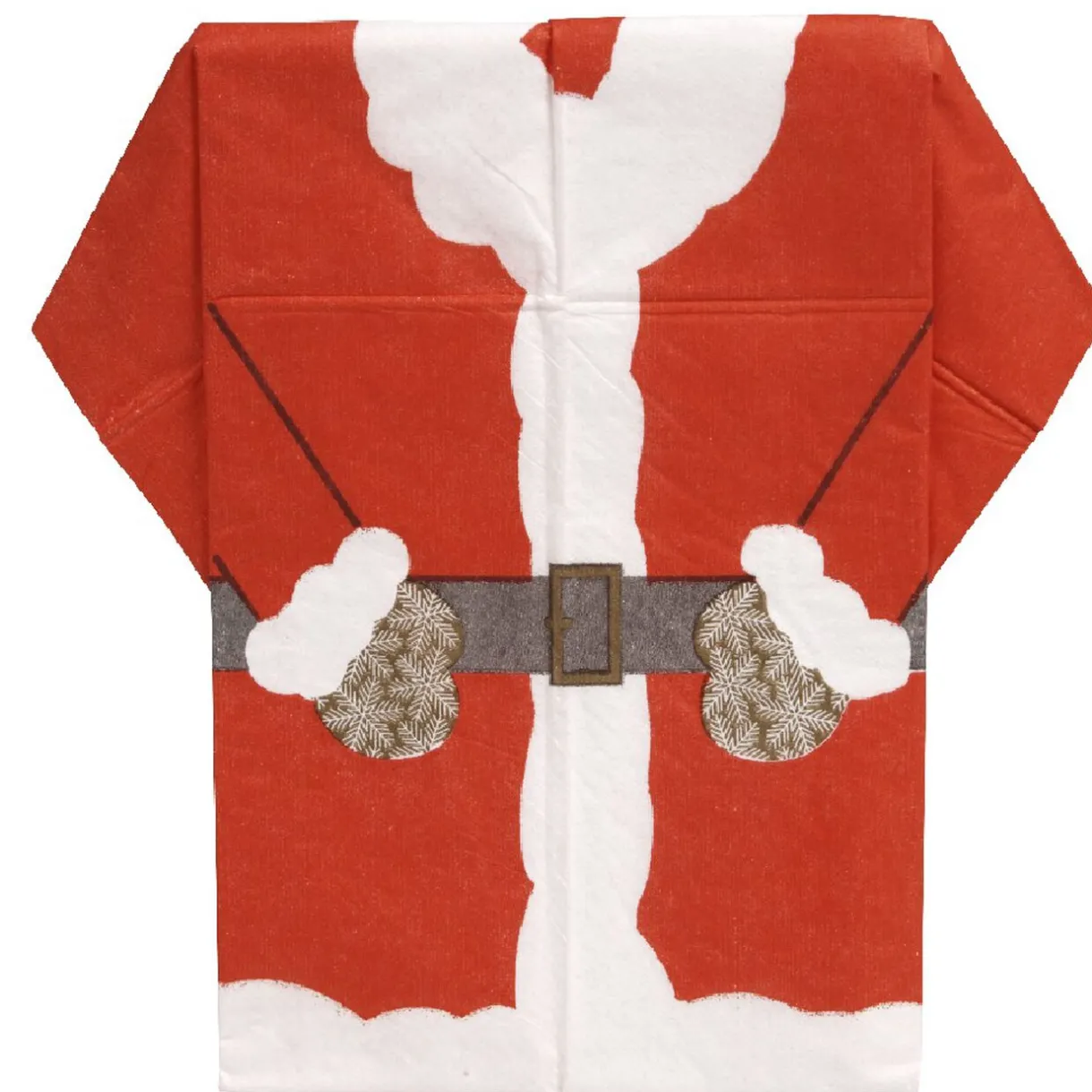 Outlet Gifi Serviette pré pliée Père Noël x10