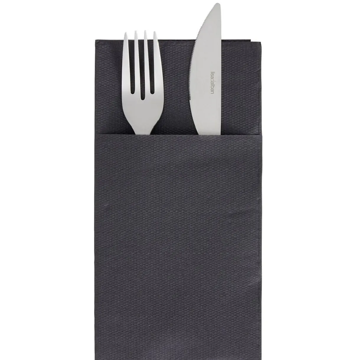 Sale Gifi Serviette range couverts 40cm noir x20