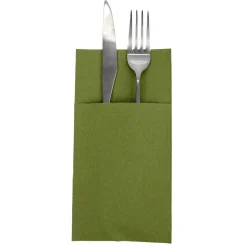 Sale Gifi Serviette range couverts 40cm vert olive x20