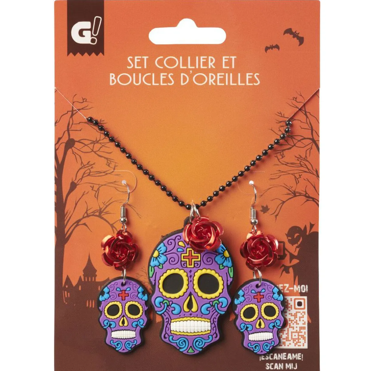 Outlet Gifi Set collier et boucles d'oreilles x2