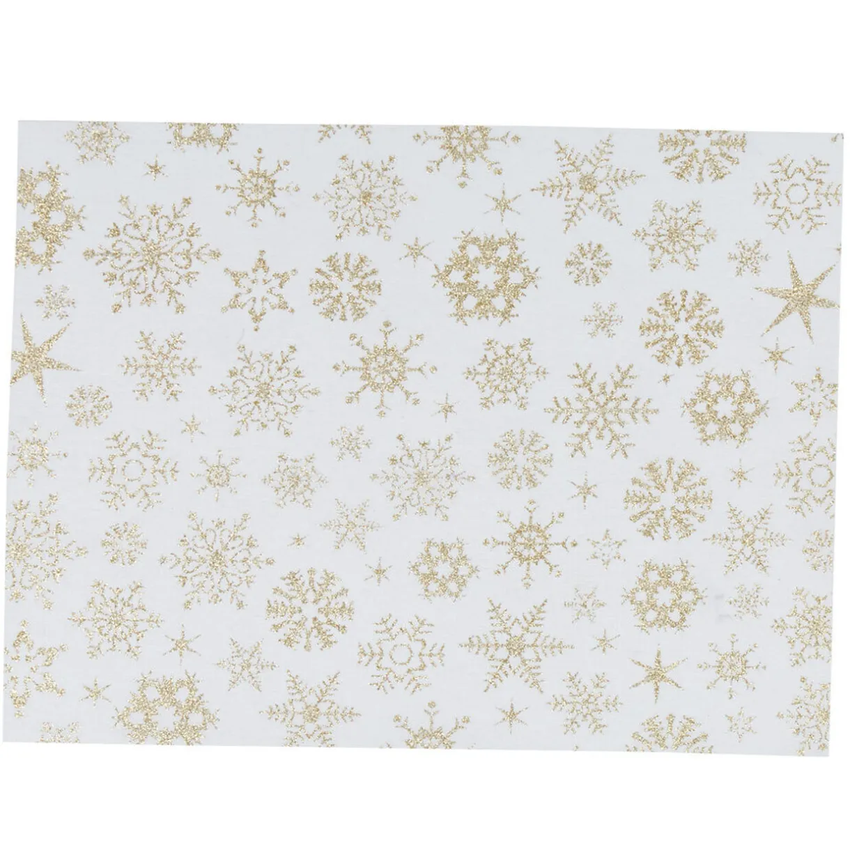 Sale Gifi Set de table blanc design flocons dorés x8