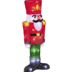 Gifi Soldat casse-noisette lumineux acrylique H40cm 40 LED blanc chaud^ Décoration Extérieure De Noël