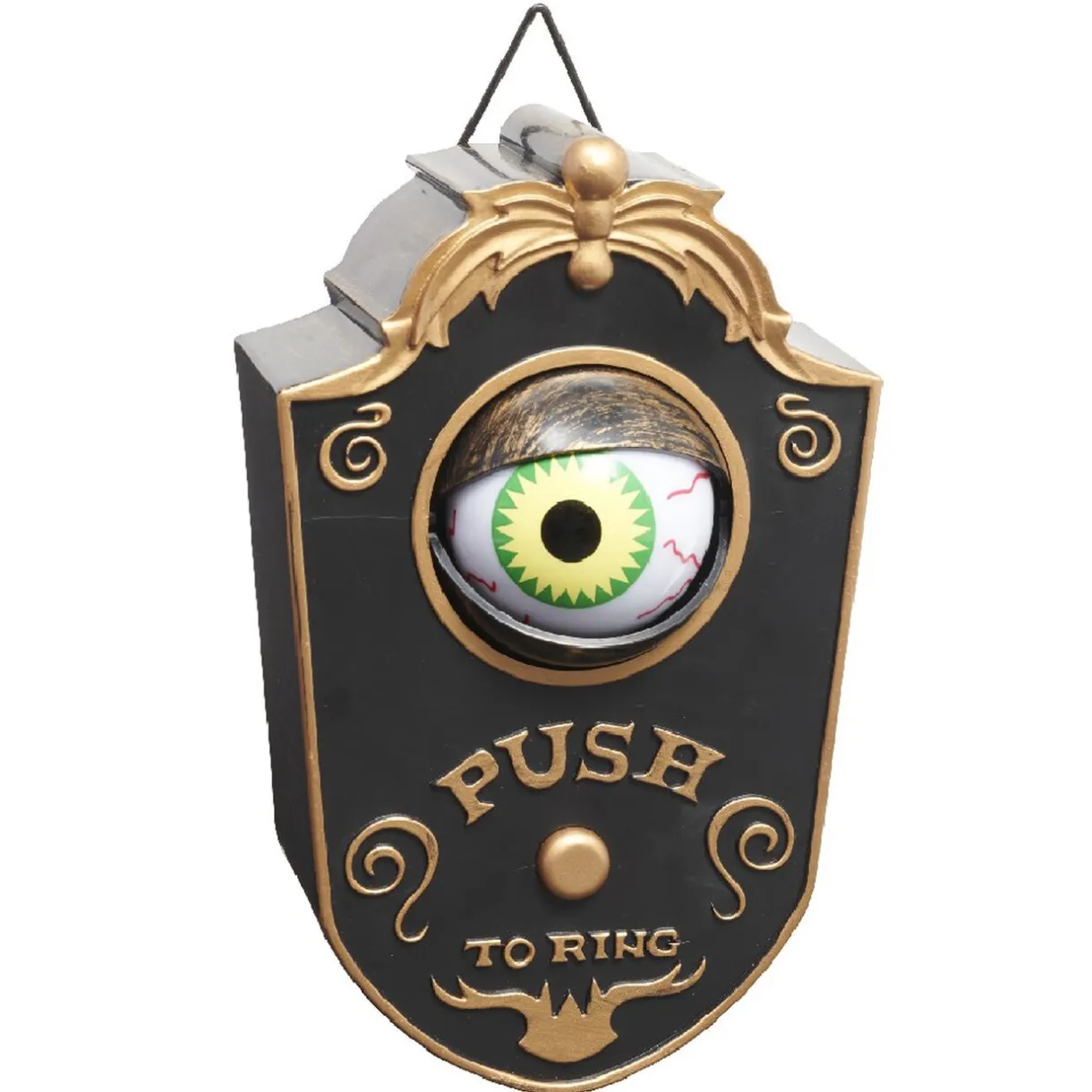 Outlet Gifi Sonnette de porte oeil qui bouge déco Halloween