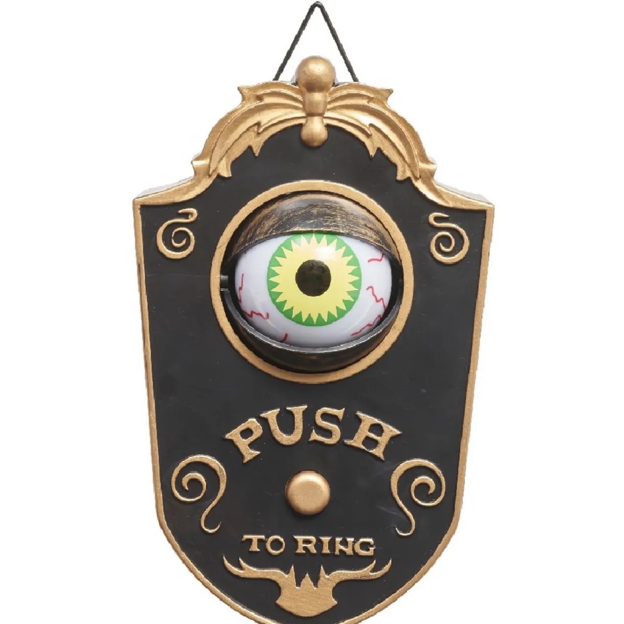 Outlet Gifi Sonnette de porte oeil qui bouge déco Halloween