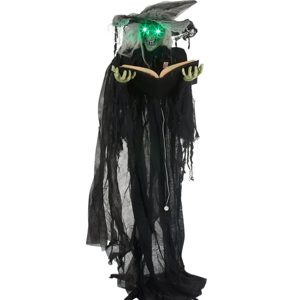 New Gifi Sorcière debout tenant un livre lumineuse et sonore