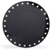 Outlet Gifi Sous assiette rebord étoile plastique noir Ø34cm x4