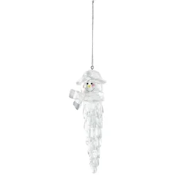 Gifi Stalactite en forme de bonhomme de neige à suspendre Noël^ Décoration Sapin