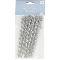 Gifi Stalactite x6 Noêl à suspendre^ Décoration Sapin