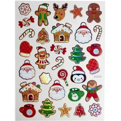 Gifi Sticker 3D fenêtre et mur Noël repositionnable x30^ Décoration De Fenêtre