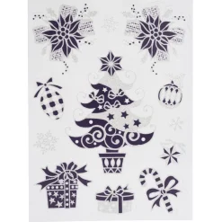 Gifi Sticker de fenêtre électrostatique Noël^ Décoration De Fenêtre